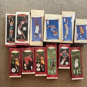 Hallmark NBA Keepsake Ornaments - Green, Blue, Red